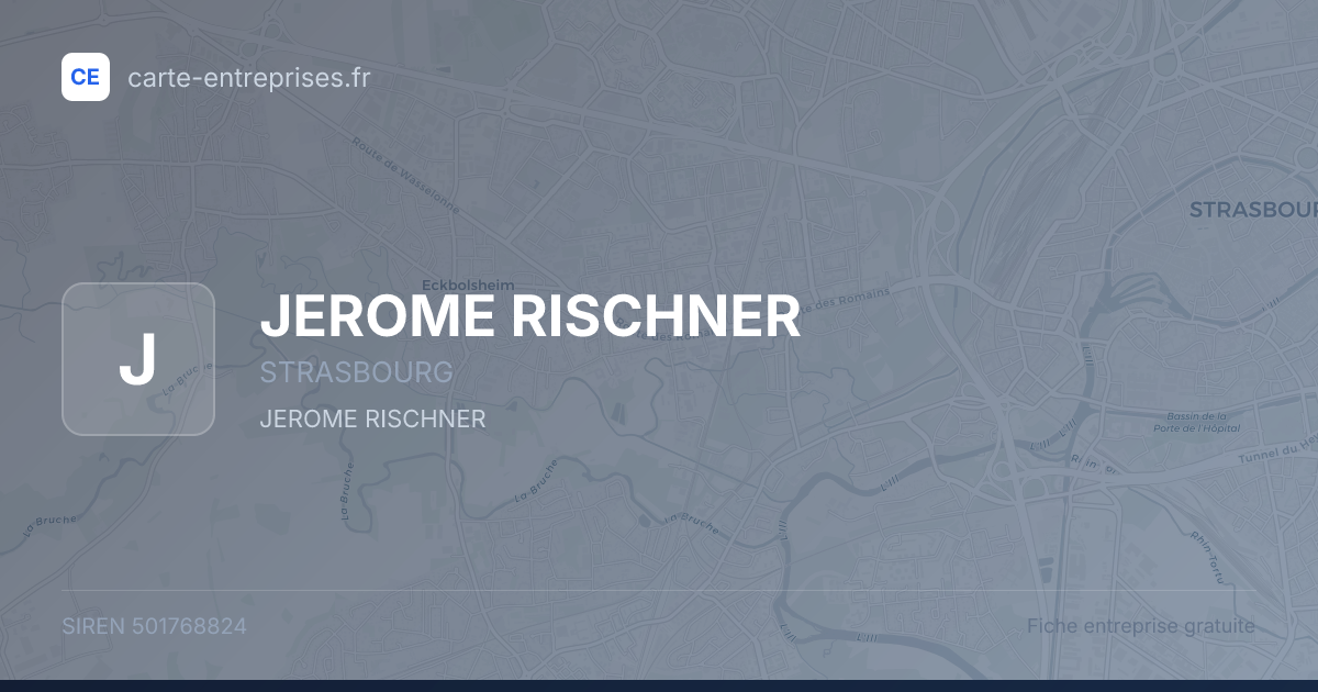 JEROME RISCHNER — 501768824 — fiche entreprise