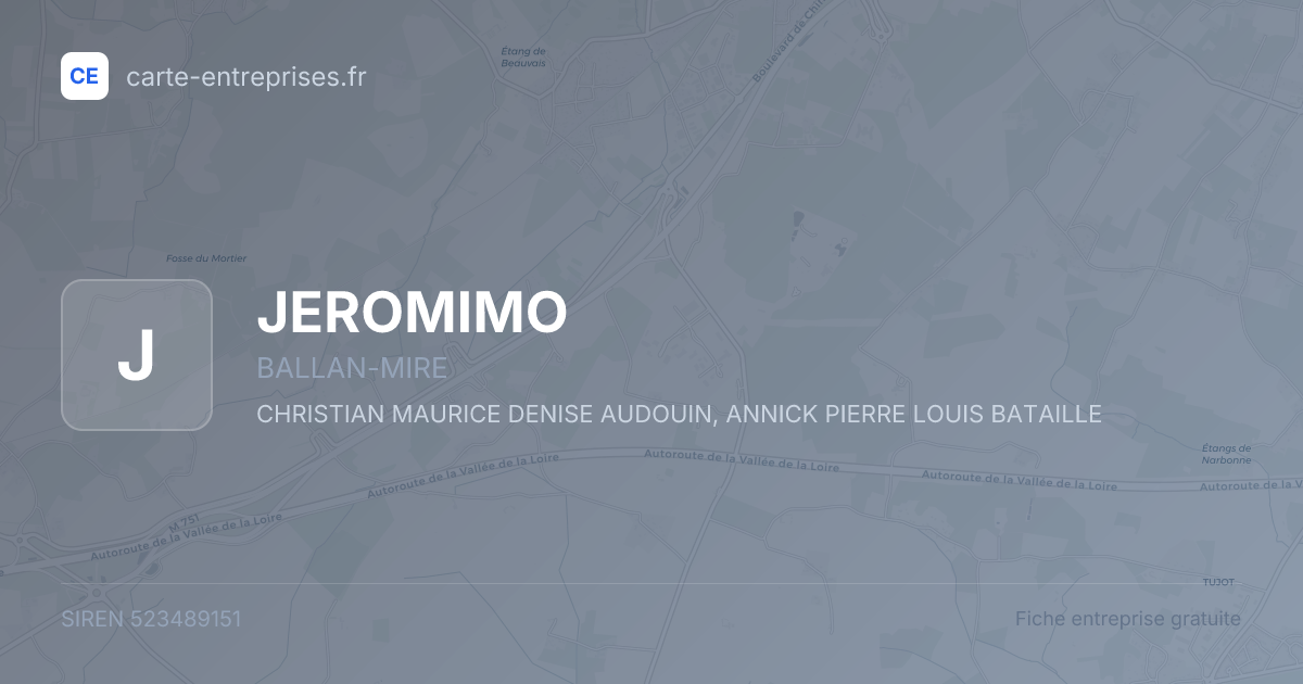 JEROMIMO — 523489151 — fiche entreprise
