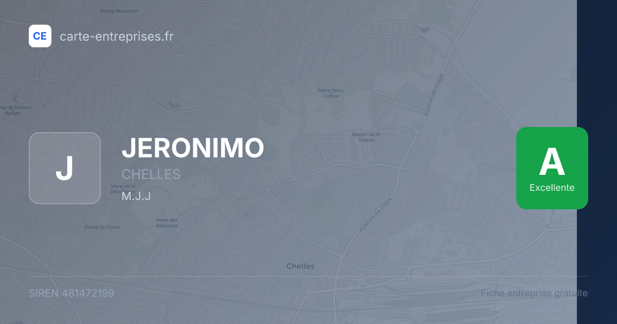 JERONIMO — 481472199 — fiche entreprise