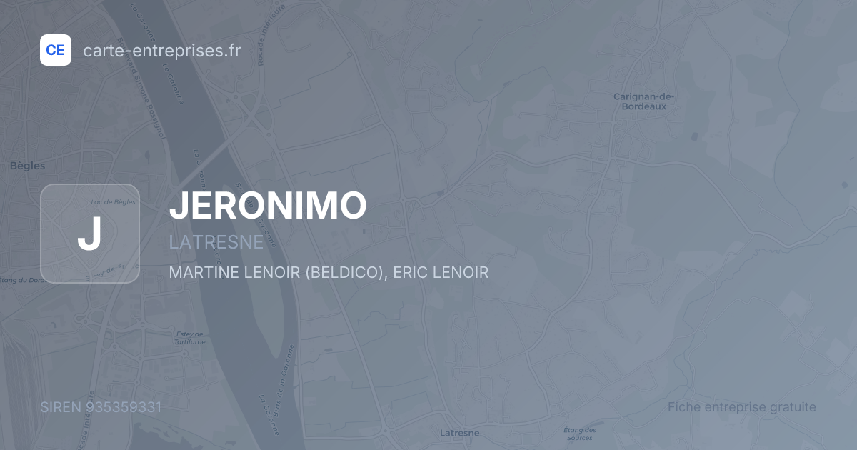 JERONIMO — 935359331 — fiche entreprise