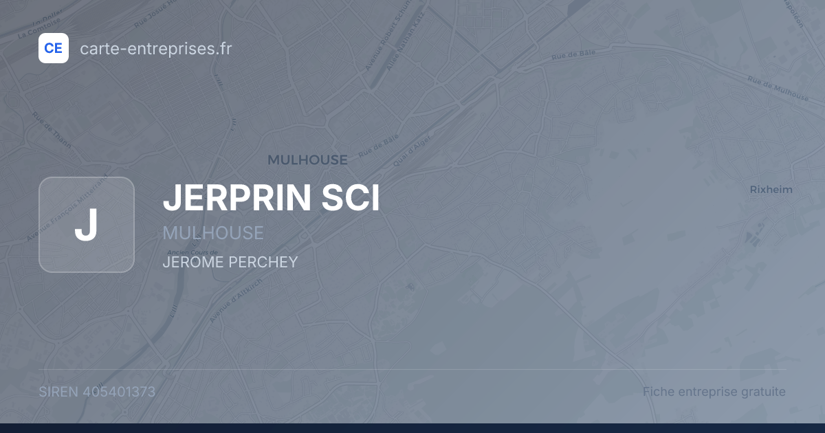 JERPRIN SCI — 405401373 — fiche entreprise