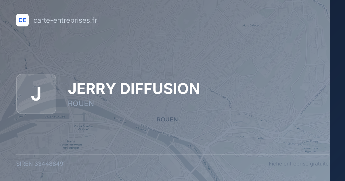 JERRY DIFFUSION — 334488491 — fiche entreprise