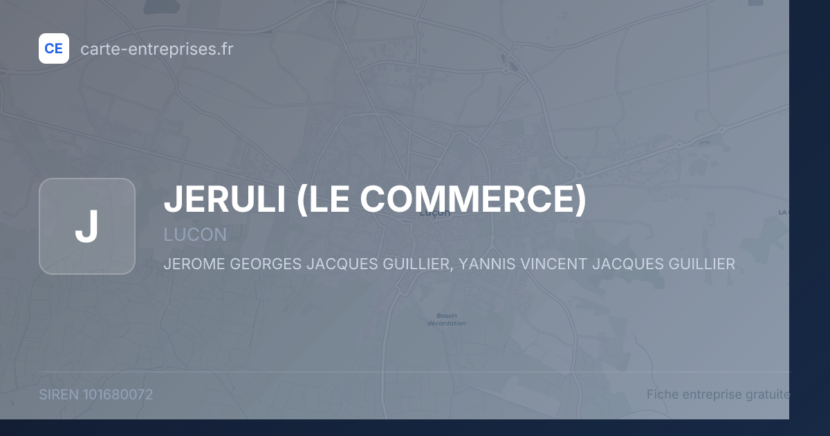 JERULI — 101680072 — fiche entreprise