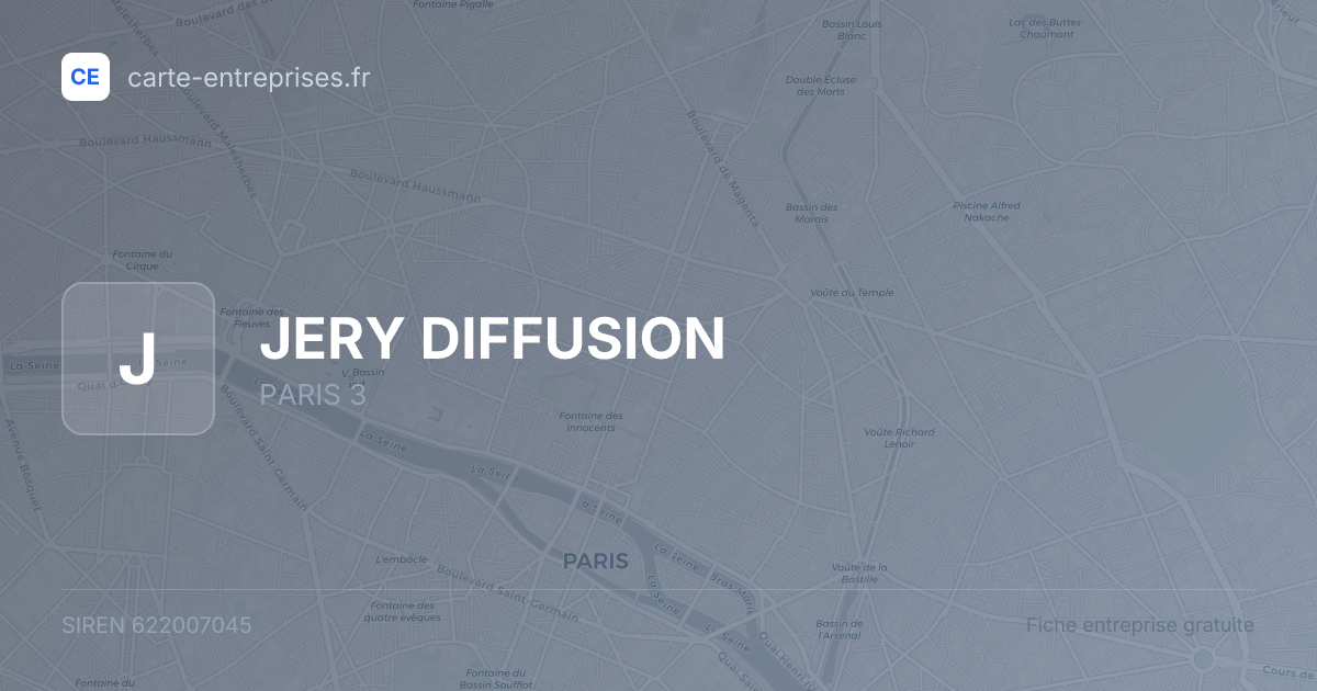 JERY DIFFUSION — 622007045 — fiche entreprise