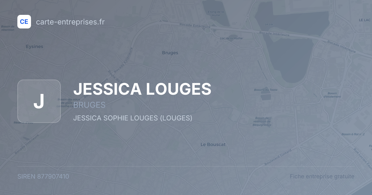 JESSICA LOUGES — 877907410 — fiche entreprise