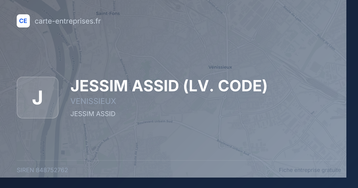 JESSIM ASSID (LV. CODE) — 848752762 — fiche entreprise