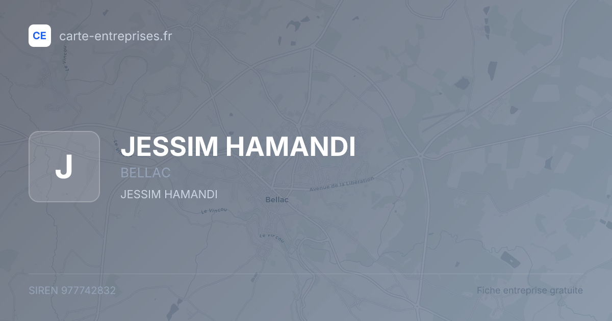 JESSIM HAMANDI — 977742832 — fiche entreprise