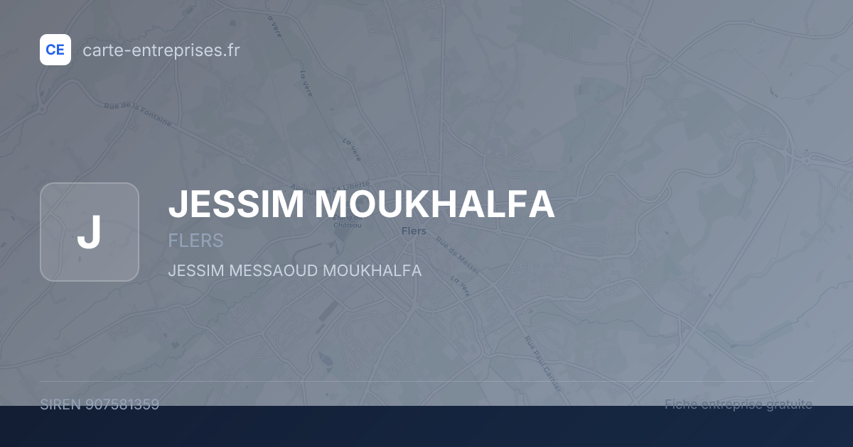 JESSIM MOUKHALFA — 907581359 — fiche entreprise