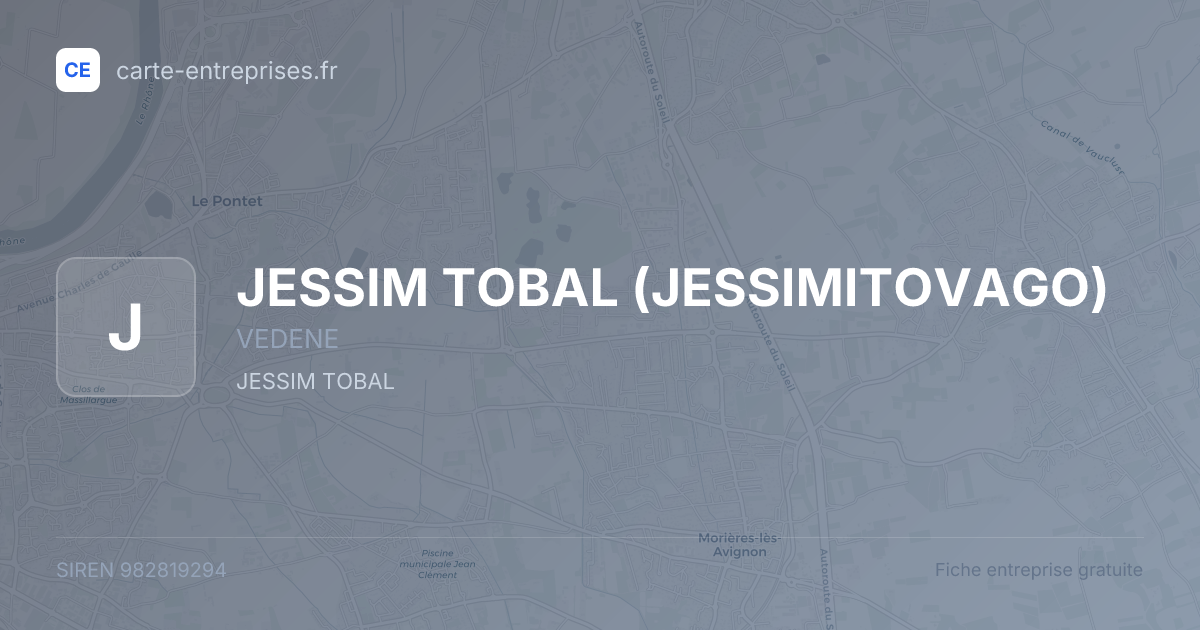 JESSIM TOBAL (JESSIMITOVAGO) — 982819294 — fiche entreprise