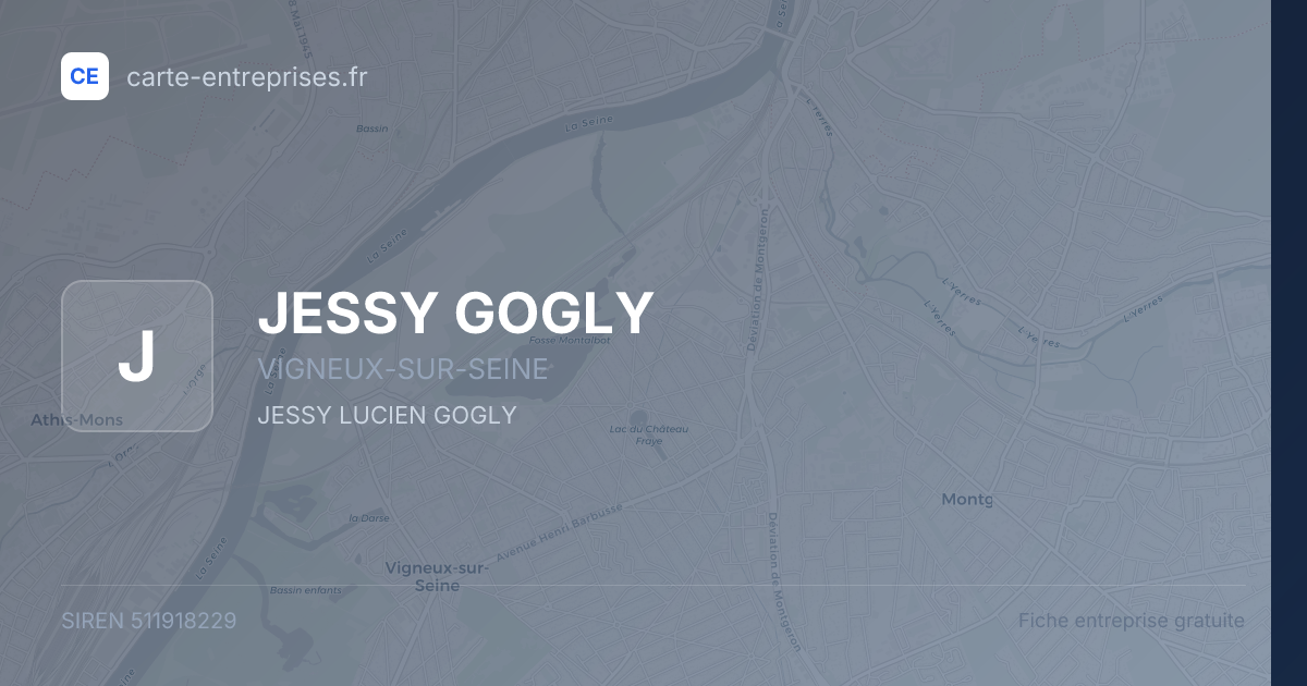 JESSY GOGLY — 511918229 — fiche entreprise