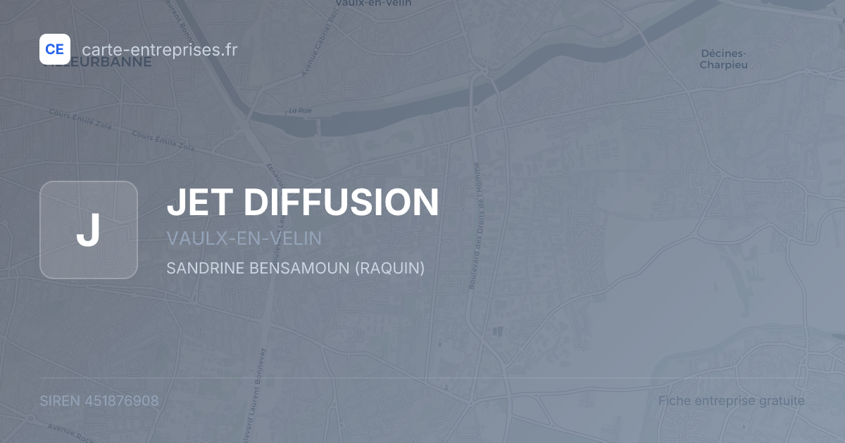 JET DIFFUSION — 451876908 — fiche entreprise