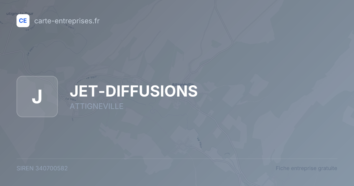 JET-DIFFUSIONS — 340700582 — fiche entreprise