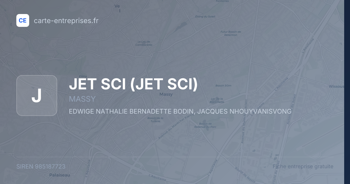 JET SCI — 985187723 — fiche entreprise