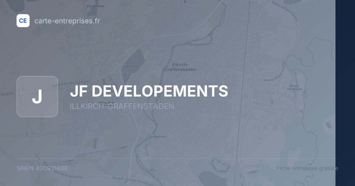 JF DEVELOPEMENTS — 400931408 — fiche entreprise