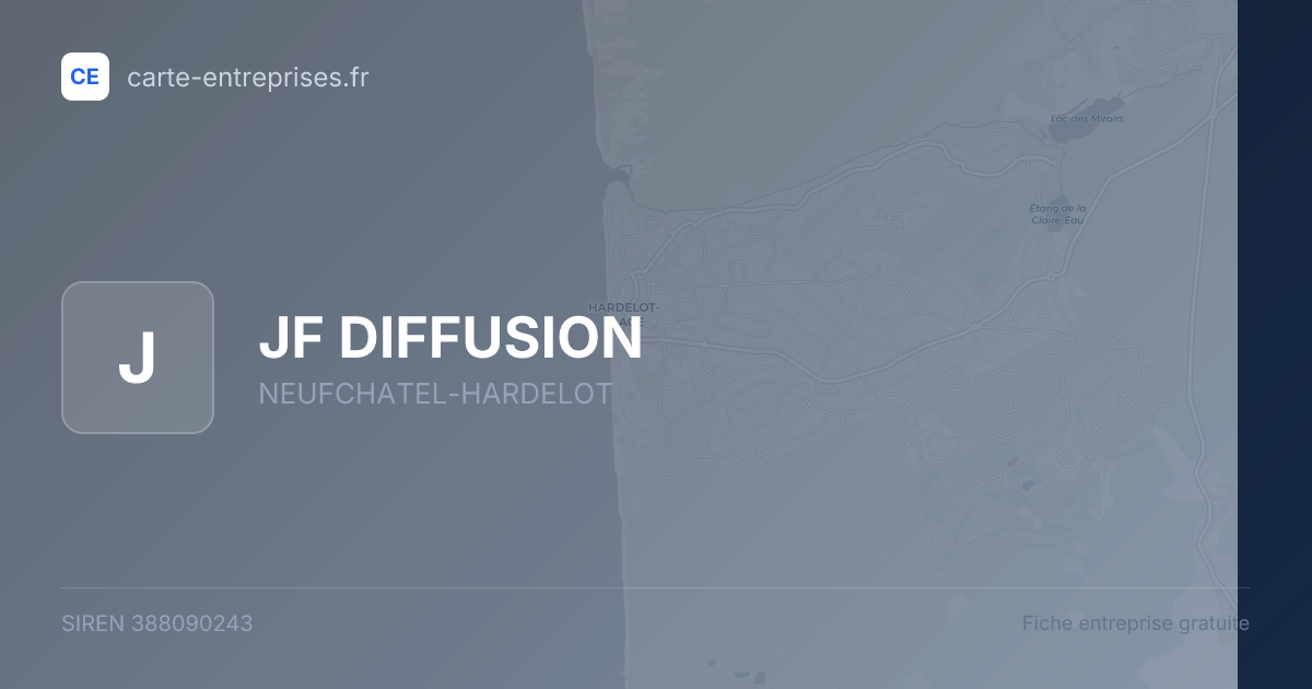 JF DIFFUSION — 388090243 — fiche entreprise