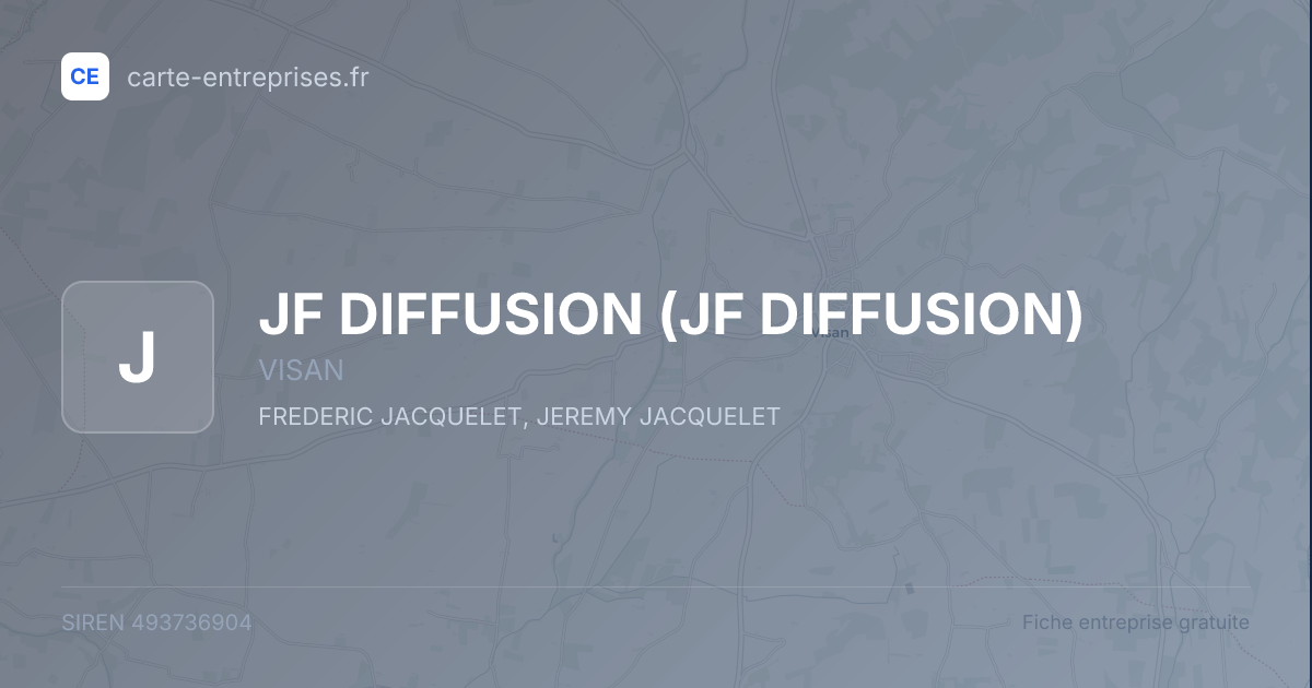 JF DIFFUSION — 493736904 — fiche entreprise