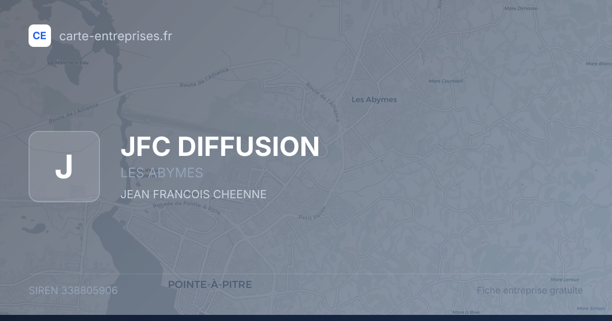 JFC DIFFUSION — 338805906 — fiche entreprise