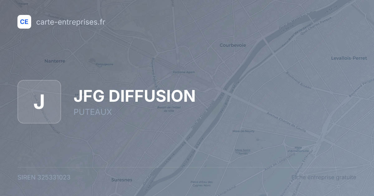 JFG DIFFUSION — 325331023 — fiche entreprise