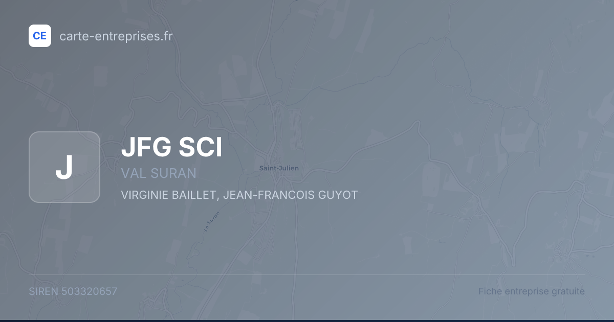 JFG SCI — 503320657 — fiche entreprise