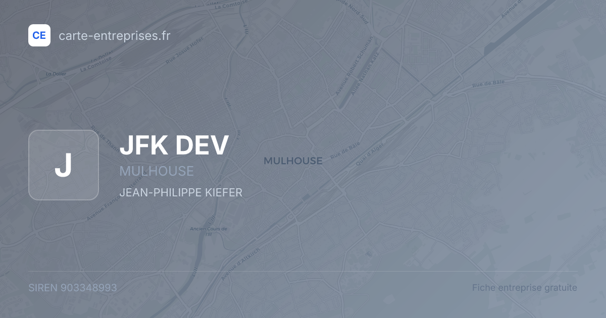 JFK DEV — 903348993 — fiche entreprise