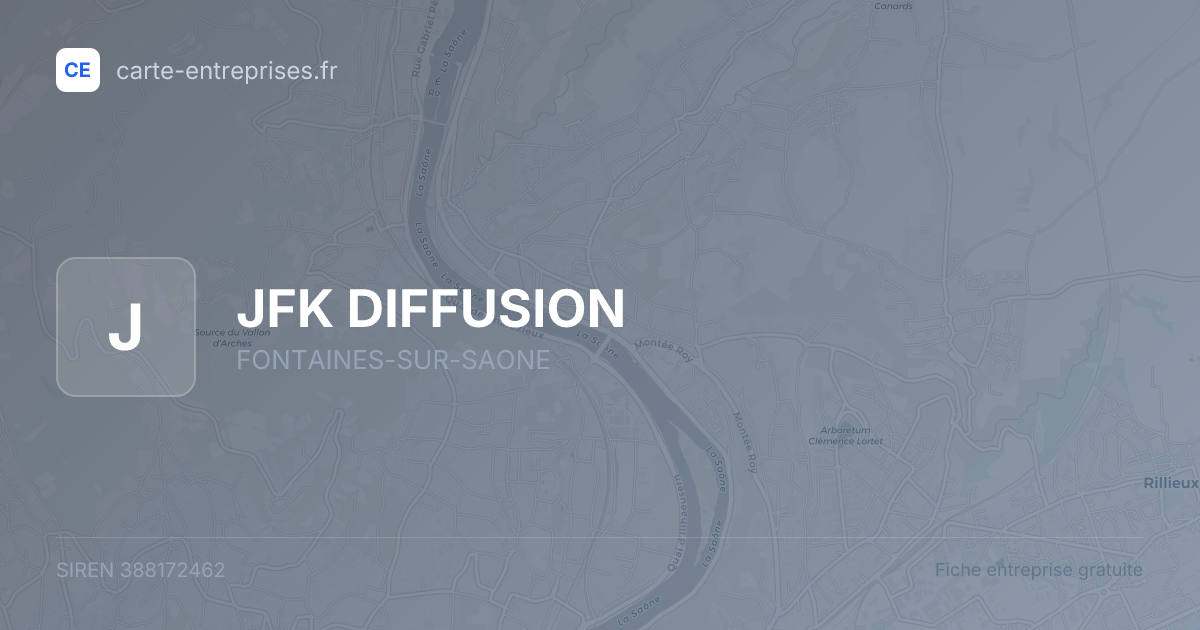JFK DIFFUSION — 388172462 — fiche entreprise