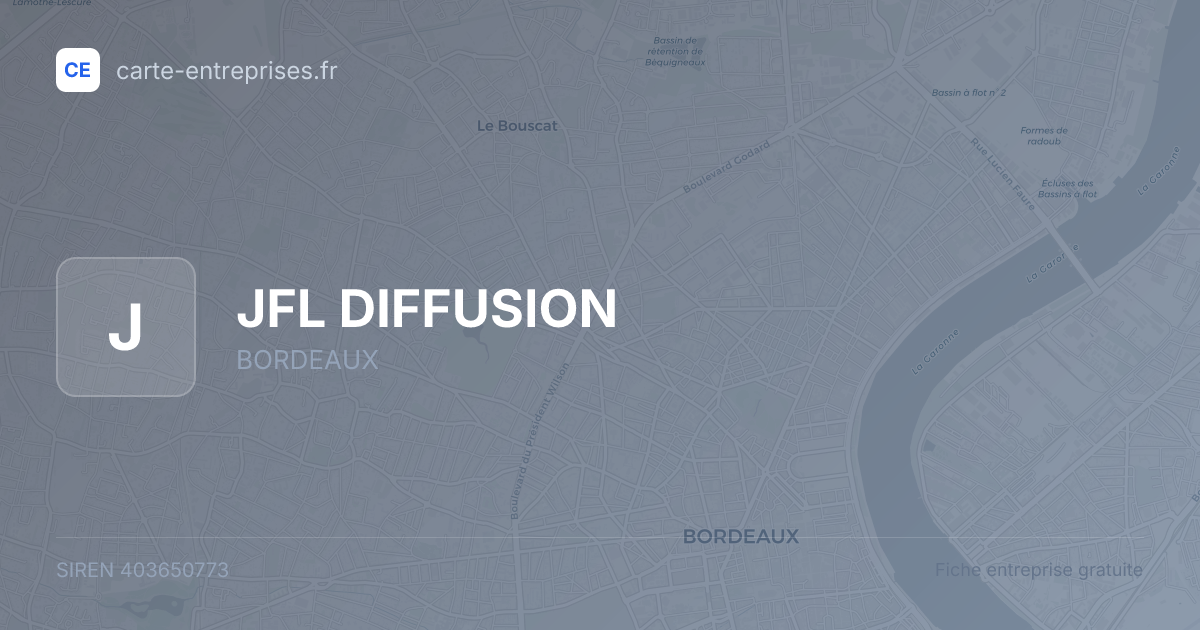 JFL DIFFUSION — 403650773 — fiche entreprise