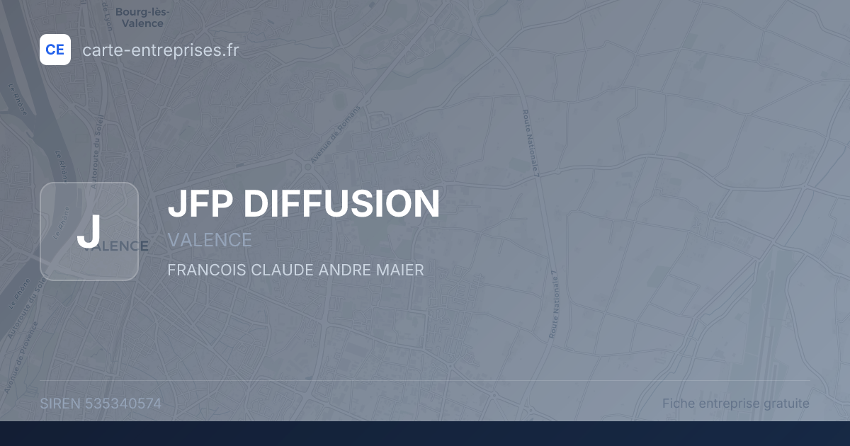 JFP DIFFUSION — 535340574 — fiche entreprise