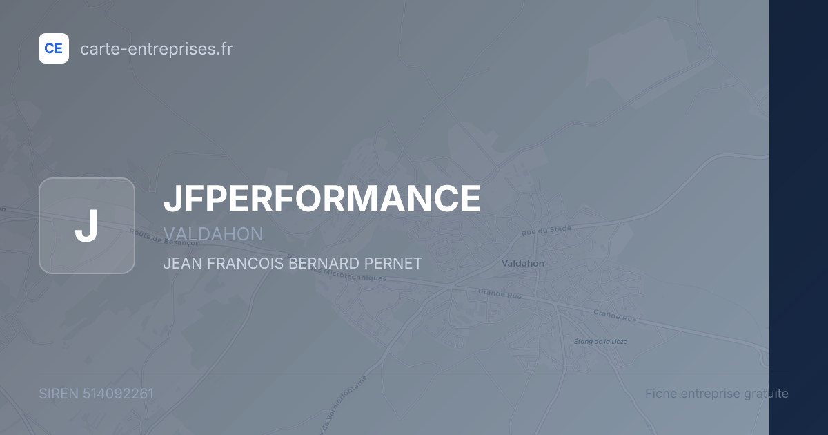 JFPERFORMANCE — 514092261 — fiche entreprise