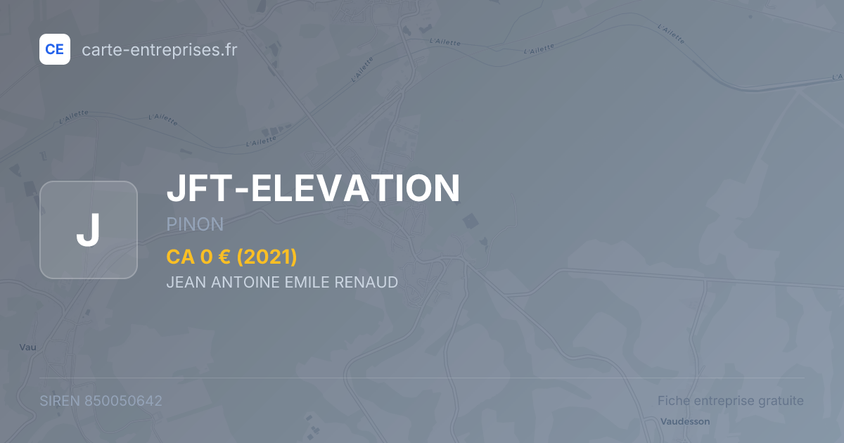 JFT-ELEVATION — 850050642 — fiche entreprise