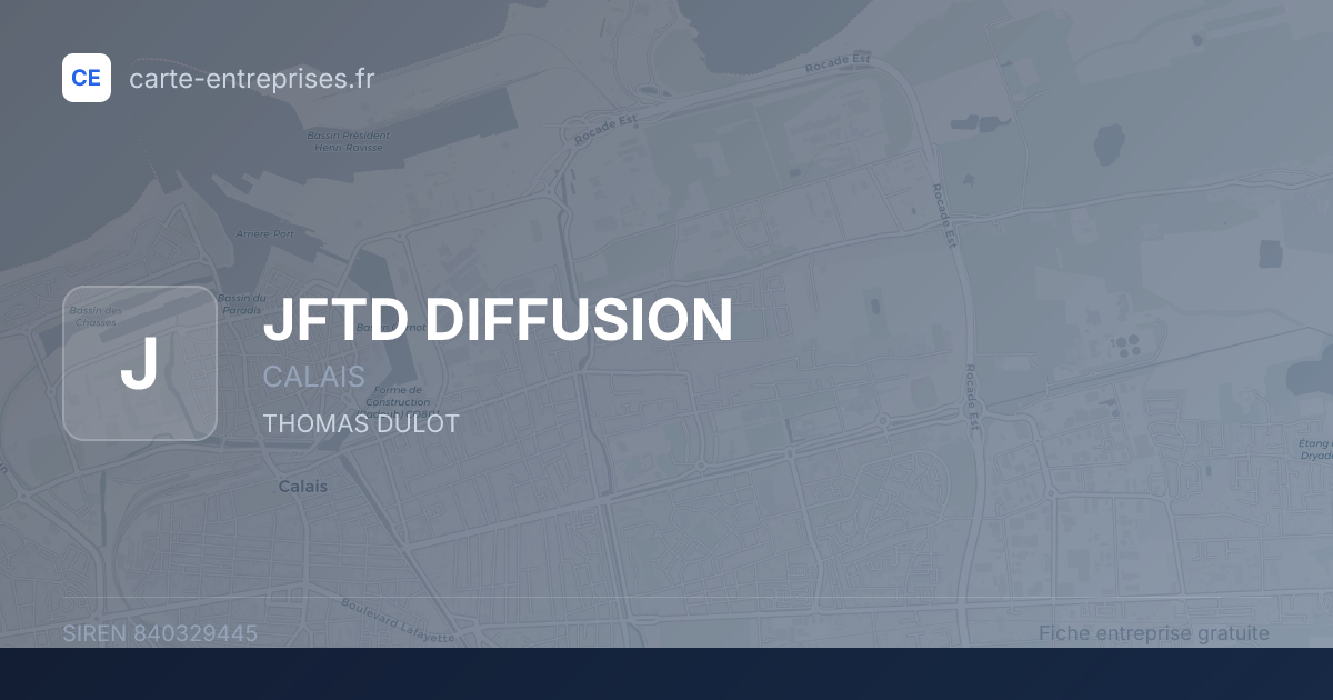 JFTD DIFFUSION — 840329445 — fiche entreprise