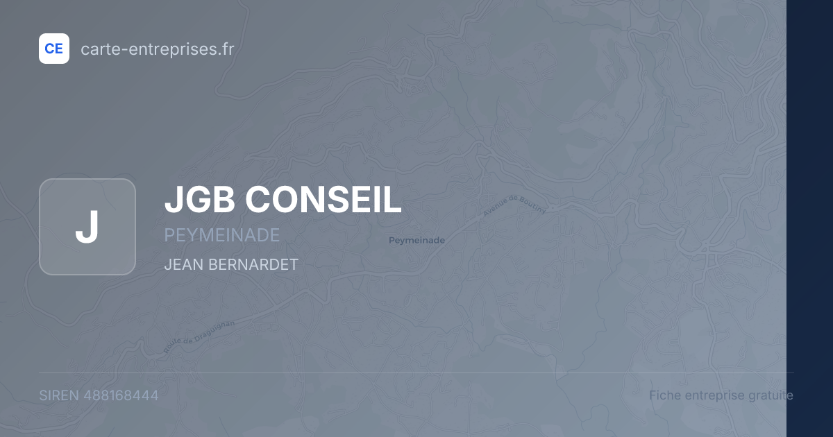JGB CONSEIL — 488168444 — fiche entreprise