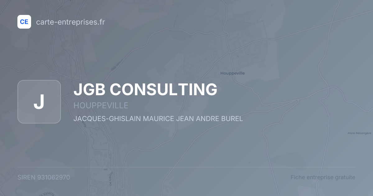 JGB CONSULTING — 931062970 — fiche entreprise