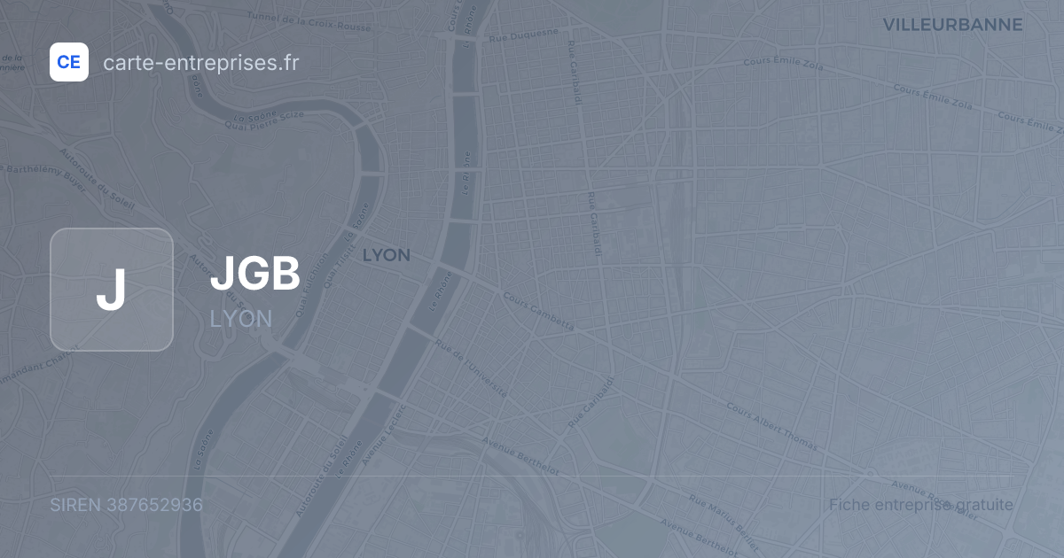 JGB — 387652936 — fiche entreprise