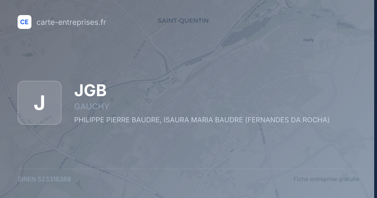 JGB — 523316388 — fiche entreprise