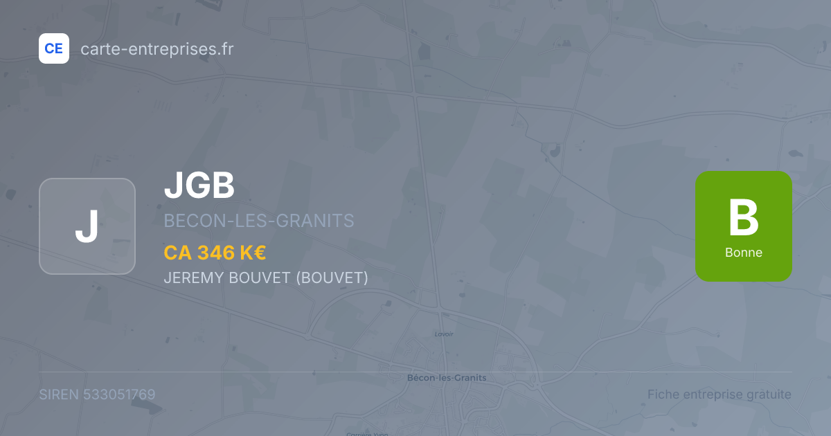 JGB — 533051769 — fiche entreprise