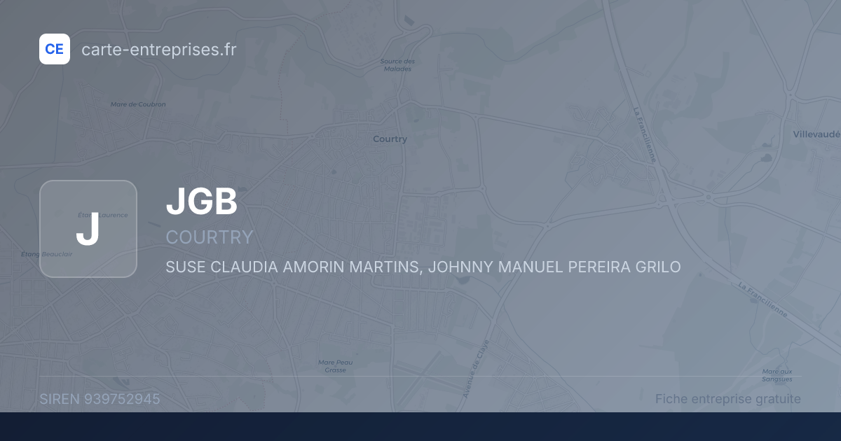 JGB — 939752945 — fiche entreprise