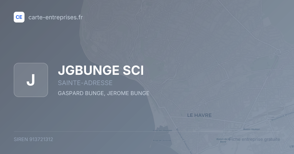 JGBUNGE SCI — 913721312 — fiche entreprise
