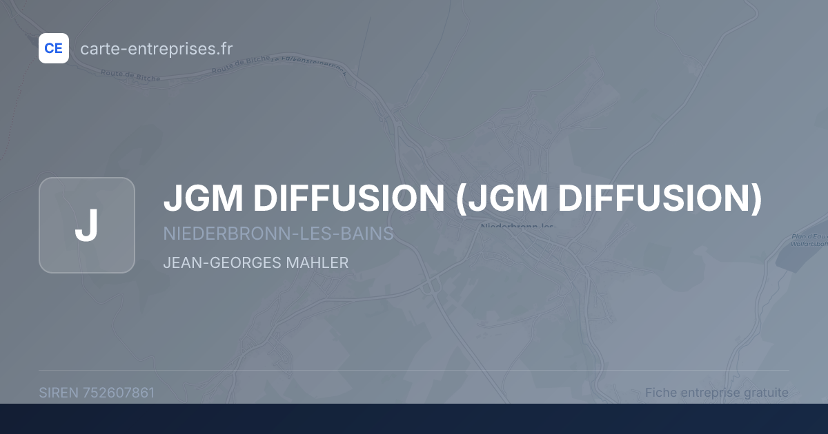 JGM DIFFUSION — 752607861 — fiche entreprise