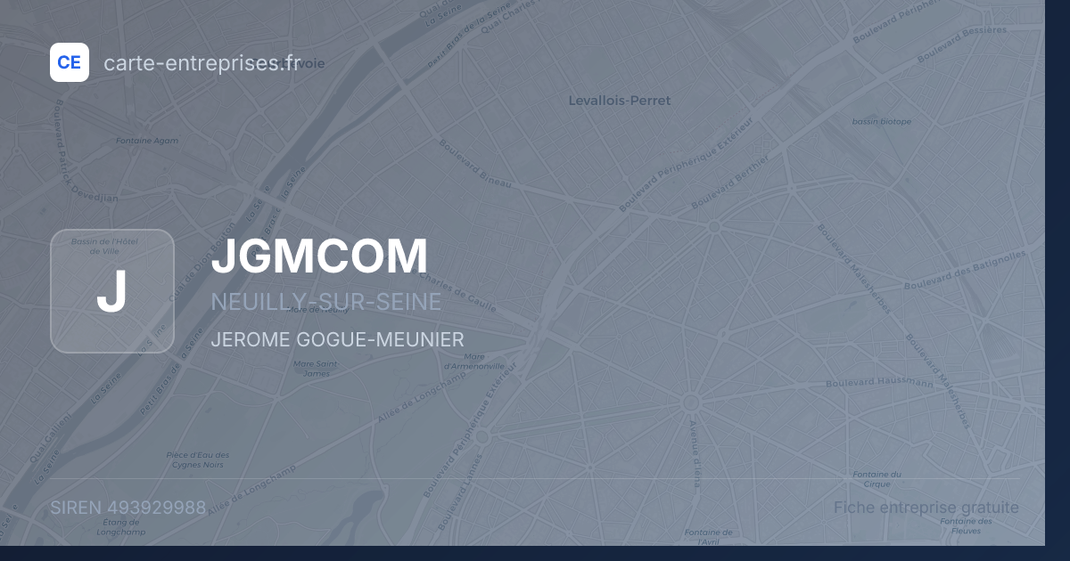 JGMCOM — 493929988 — fiche entreprise
