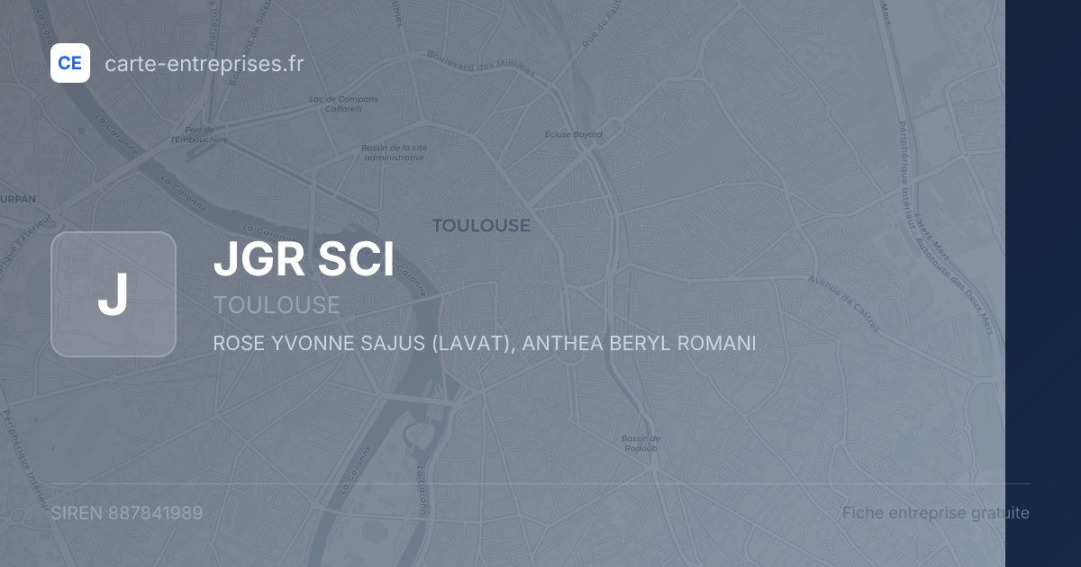 JGR SCI — 887841989 — fiche entreprise