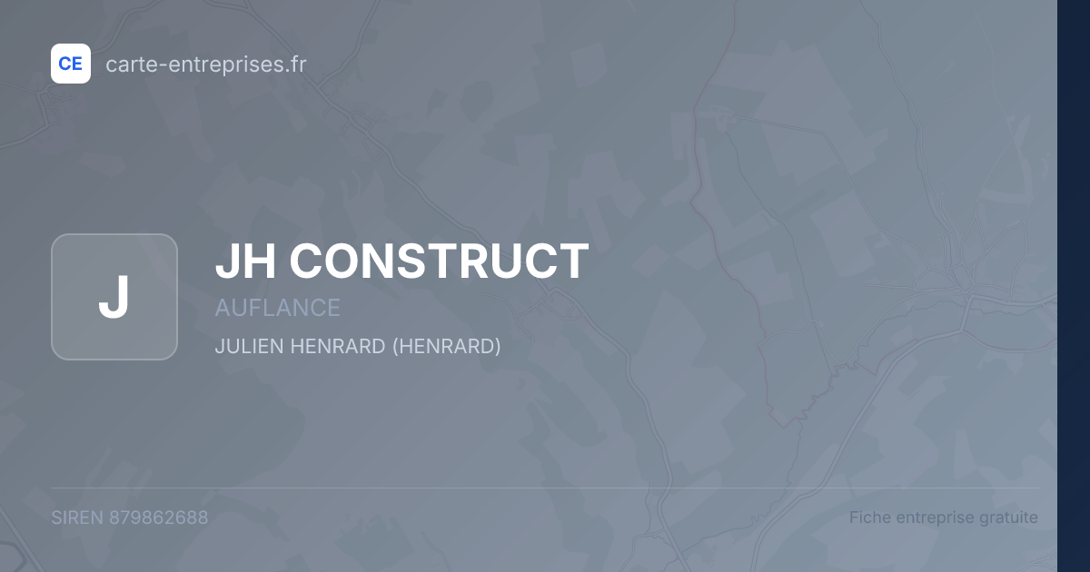 JH CONSTRUCT — 879862688 — fiche entreprise