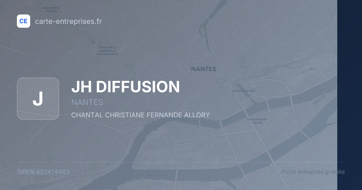 JH DIFFUSION — 422474403 — fiche entreprise