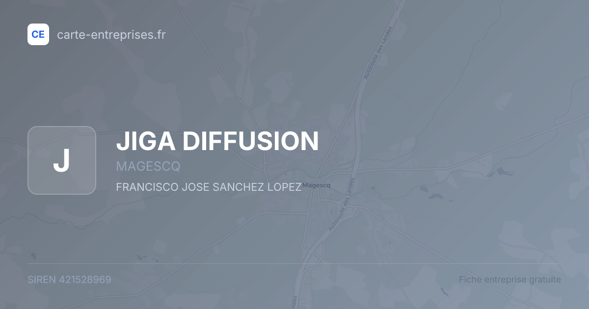 JIGA DIFFUSION — 421528969 — fiche entreprise