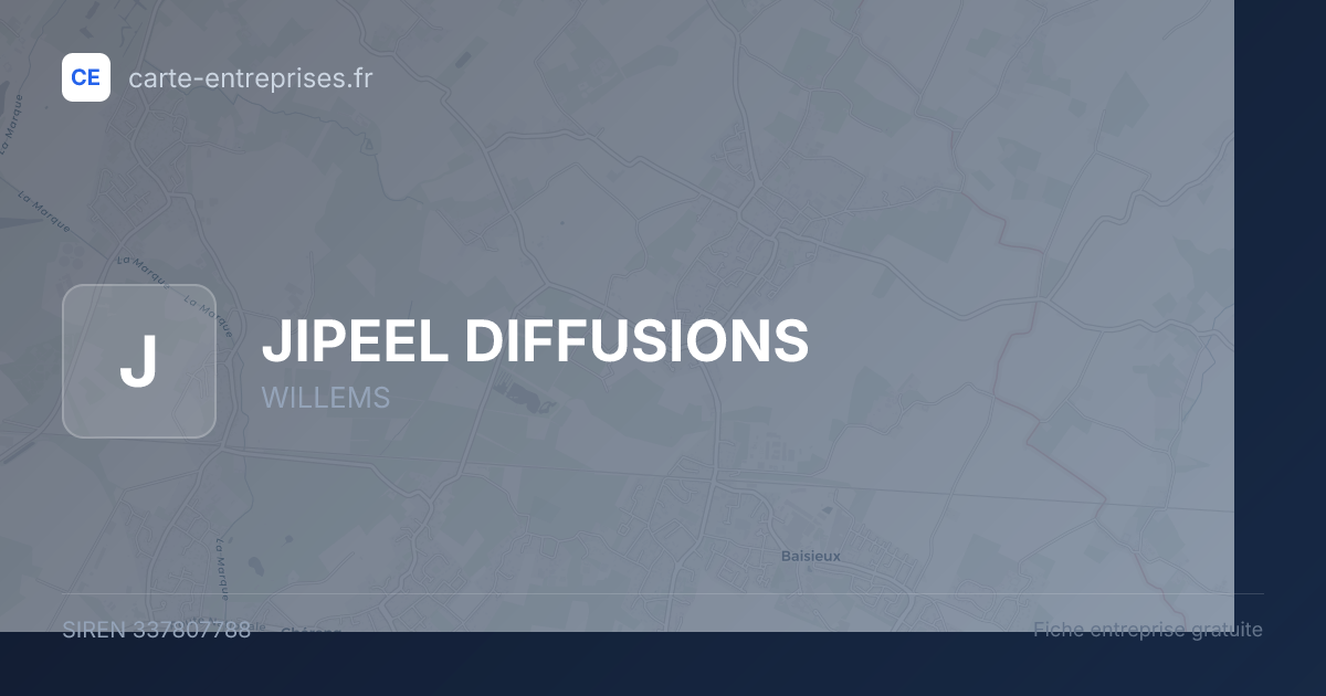 JIPEEL DIFFUSIONS — 337807788 — fiche entreprise