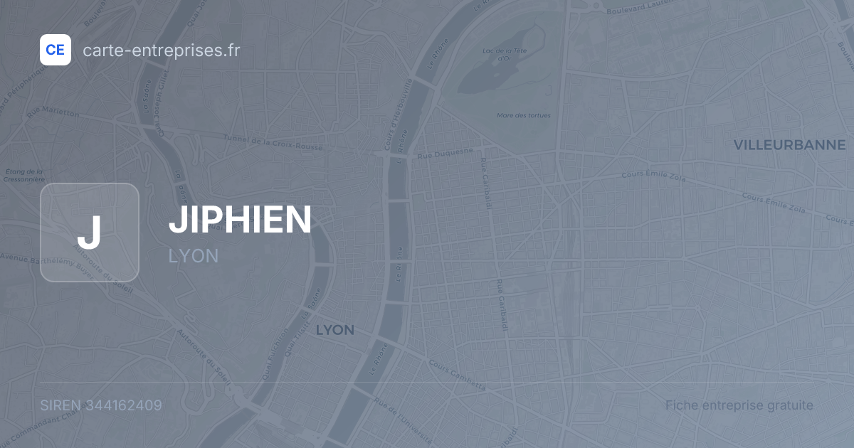 JIPHIEN — 344162409 — fiche entreprise