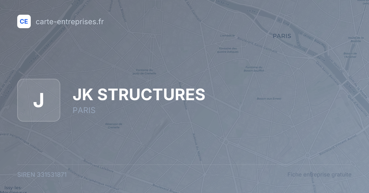 JK STRUCTURES — 331531871 — fiche entreprise
