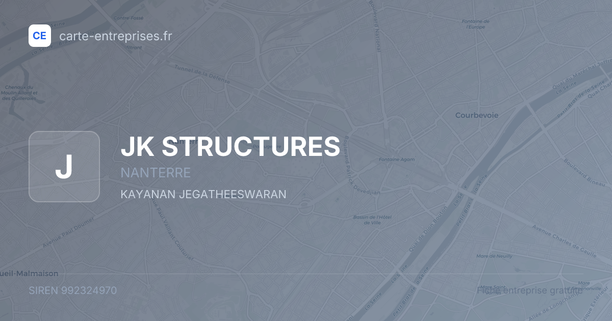 JK STRUCTURES — 992324970 — fiche entreprise