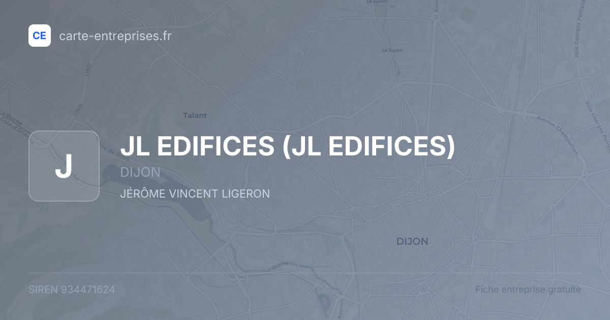 JL EDIFICES — 934471624 — fiche entreprise
