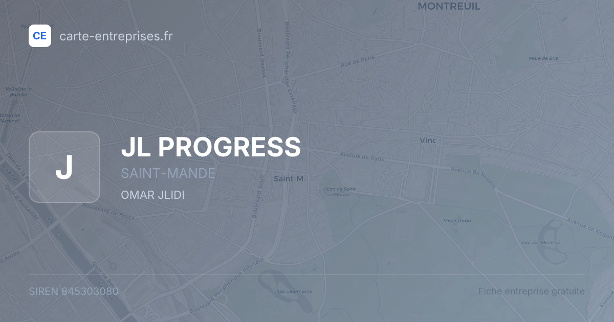 JL PROGRESS — 845303080 — fiche entreprise