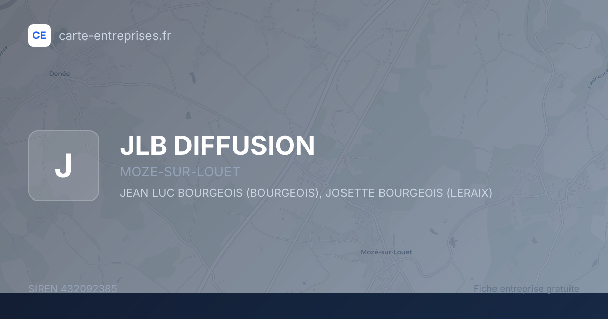 JLB DIFFUSION — 432092385 — fiche entreprise